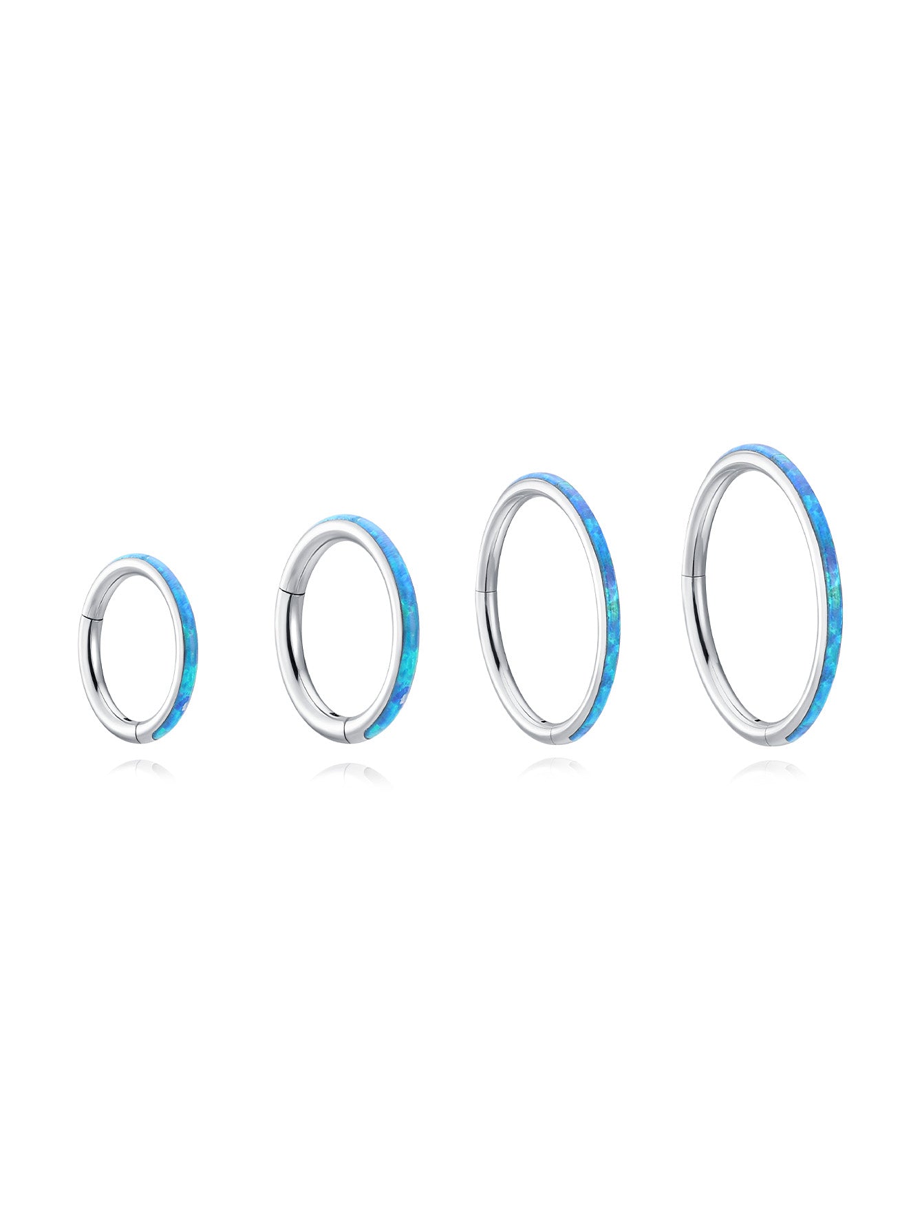 G23 Titanium Waterproof Knorpelring 16G – Blau Opal Mehrere Größen