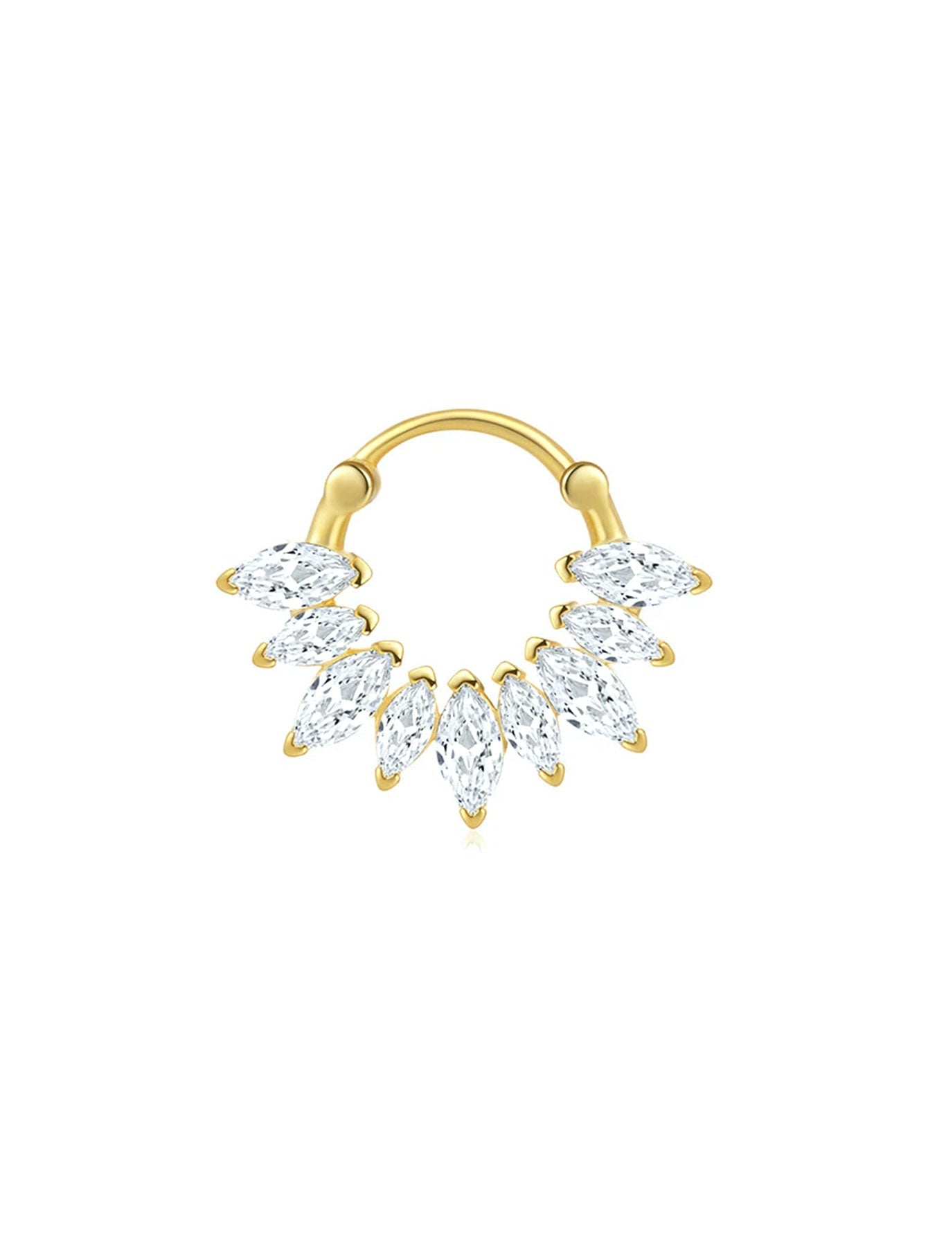 925er Sterling-Silber Blumen Pave Zirkon Ohrrings Serie