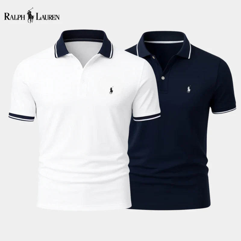 Rаlрh Lаurеn Premium-Piqué-Polos – 2 Stück im Set + RL Cap Geschenk