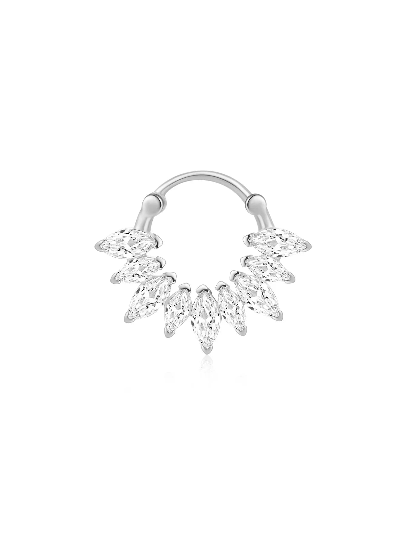 Sterlingsilber Wasserdichte Schmetterlings-Blumen Zirkon All-Match Ohrring-Set