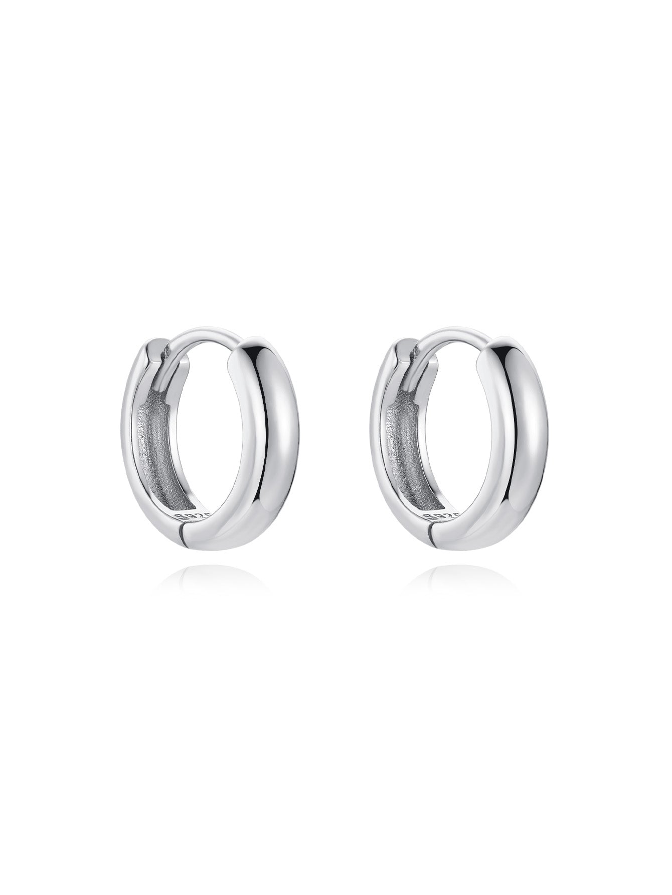 S925 Sterlingsilber Mehrere Größen Hufeisen-Ohrringe