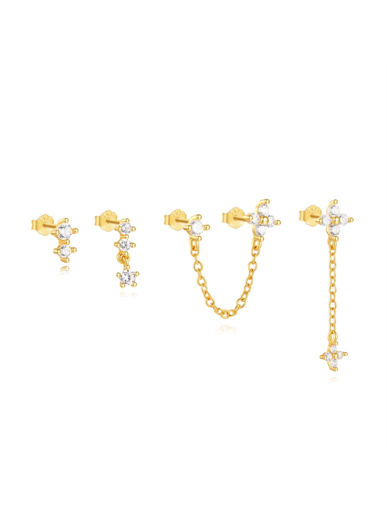 S925 Exquisites wasserfeste Quasten-Ohrrings Serie
