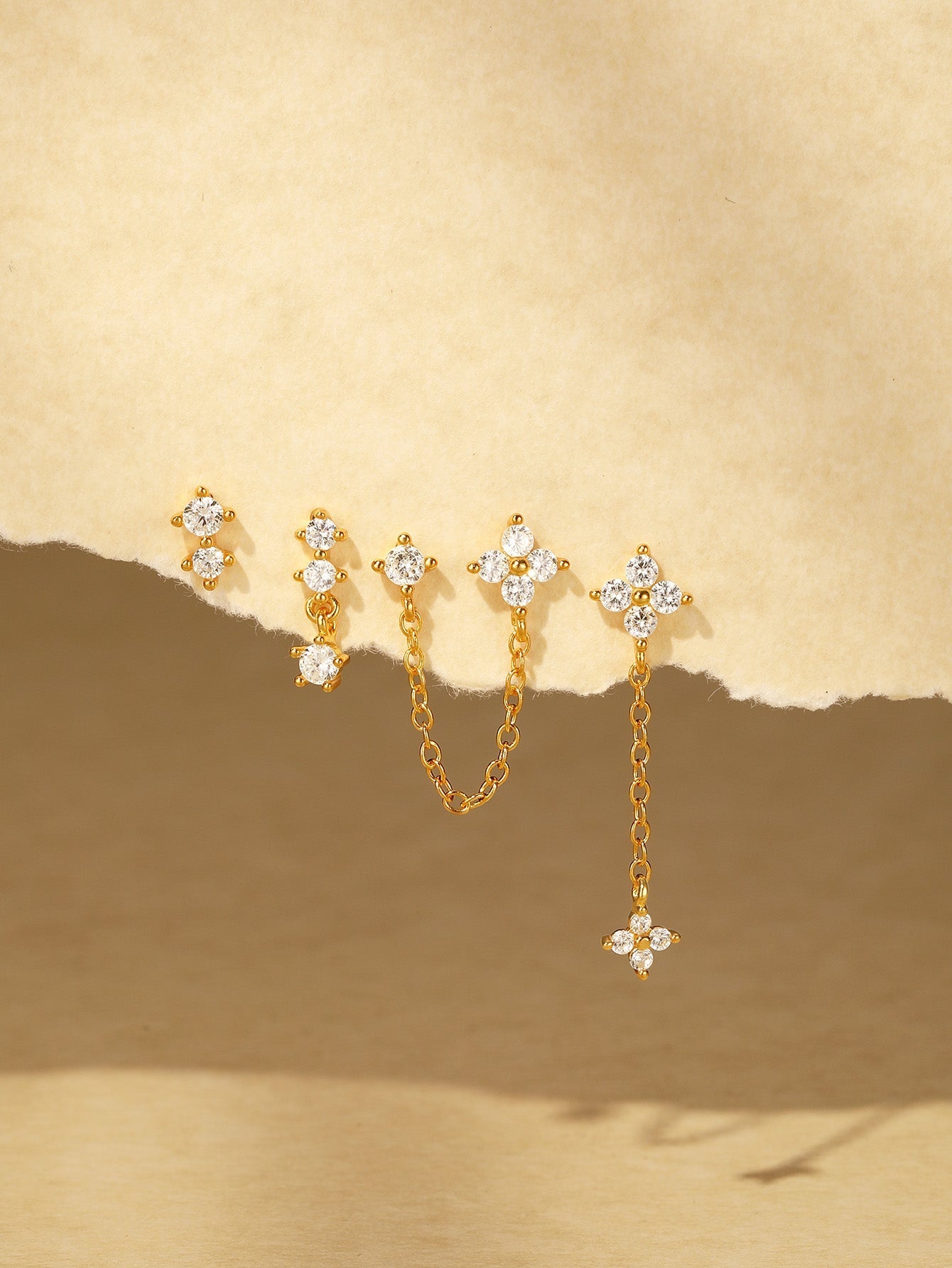 S925 Exquisites wasserfeste Quasten-Ohrrings Serie