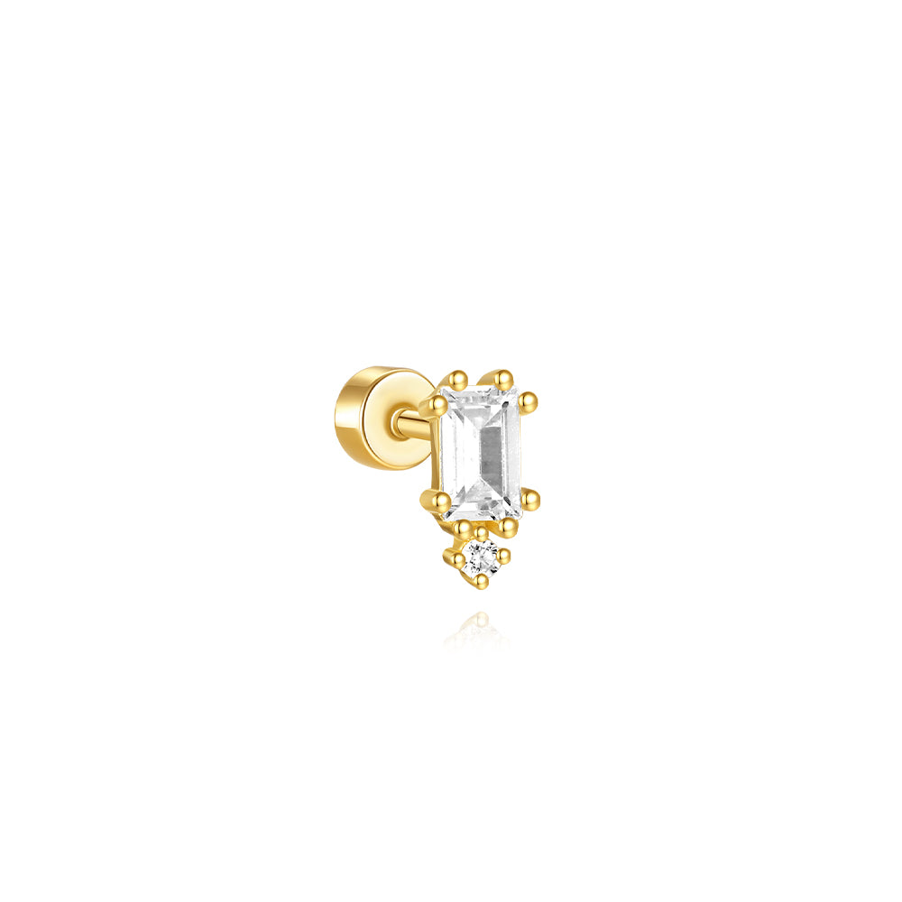 S925 Zirkon Stickerei Ohrring Serie
