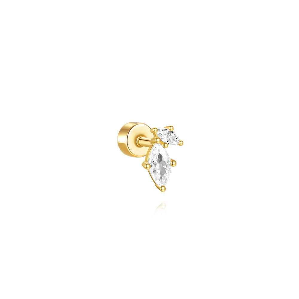 S925 Zirkon Stickerei Ohrring Serie