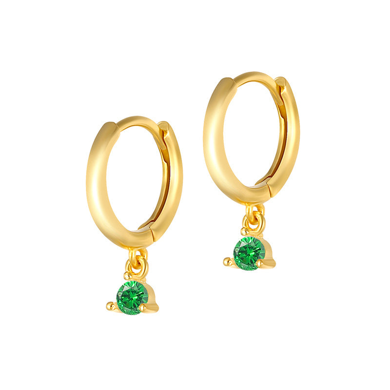 Elegantes Schmetterling- und Runder Ohrring-Set