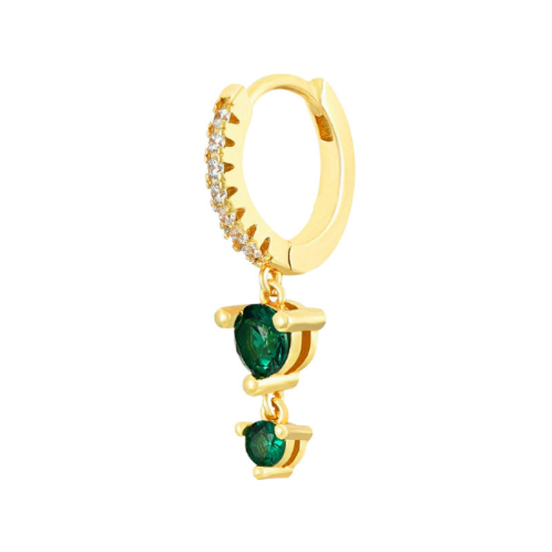 Elegantes Schmetterling- und Runder Ohrring-Set