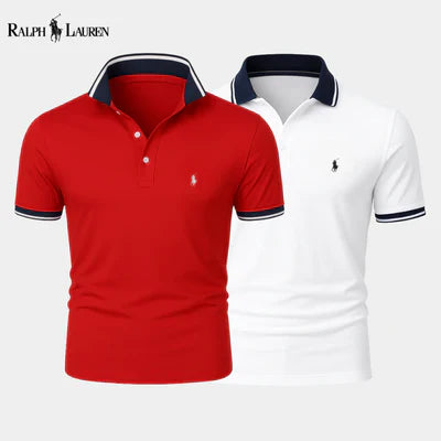 Rаlрh Lаurеn Premium-Piqué-Polos – 2 Stück im Set + RL Cap Geschenk