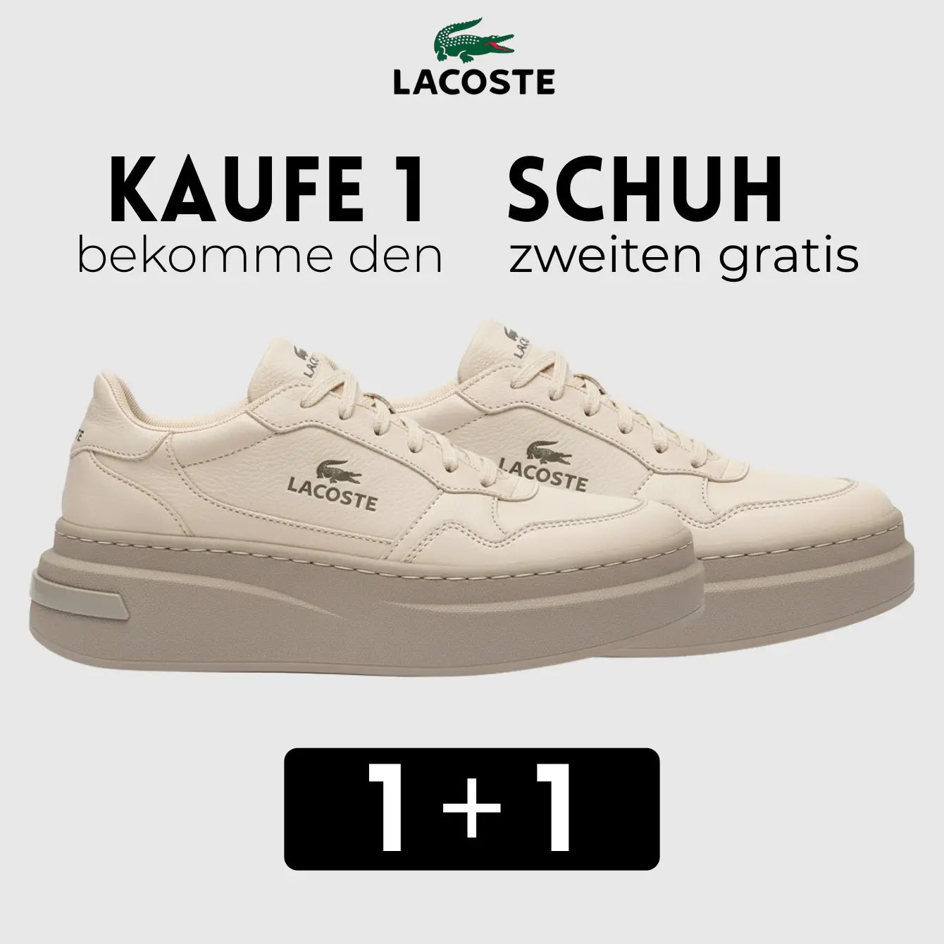 [Kaufe 1, Erhalte 2] Lасоѕtе Platform Sneaker – Stil trifft Komfort