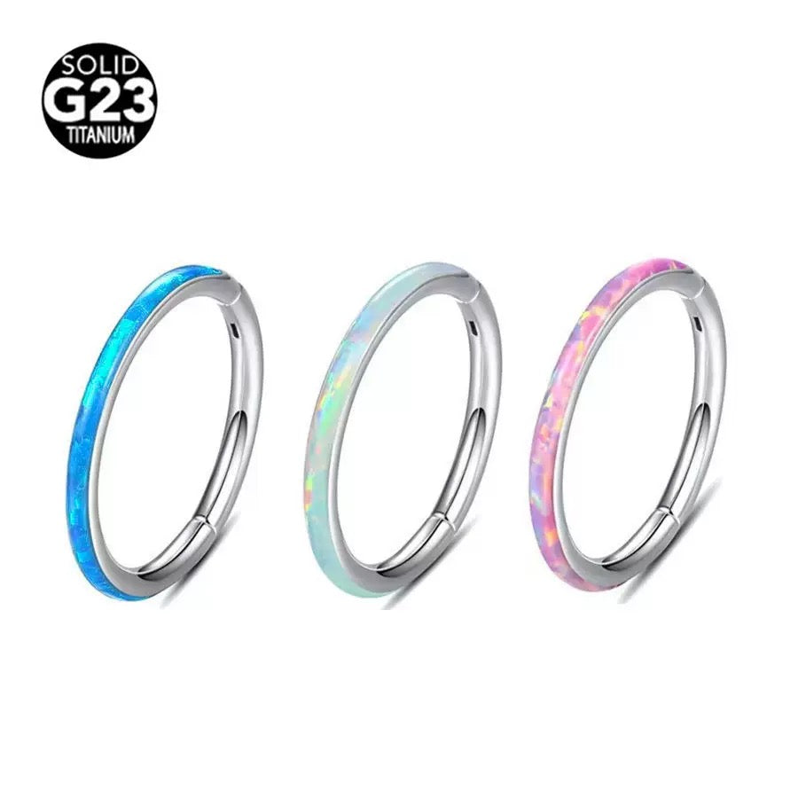G23 Titanium Waterproof Knorpelring 16G – Blau Opal Mehrere Größen