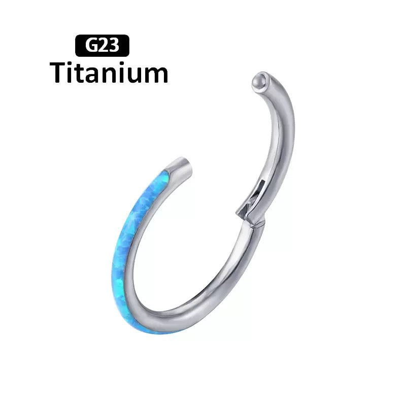 G23 Titanium Waterproof Knorpelring 16G – Blau Opal Mehrere Größen