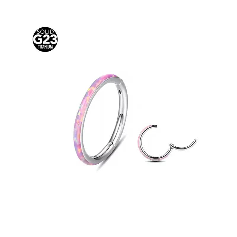 G23 Titanium Waterproof Knorpelring 16G – Blau Opal Mehrere Größen