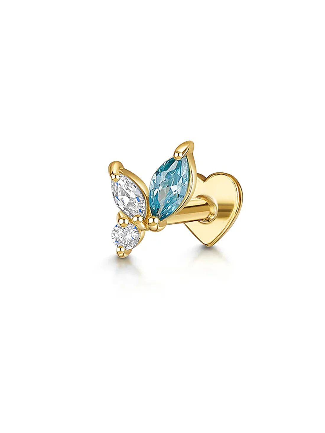 S925 Sterlingsilber Opal Marquise Ohrring Piercing Stecker