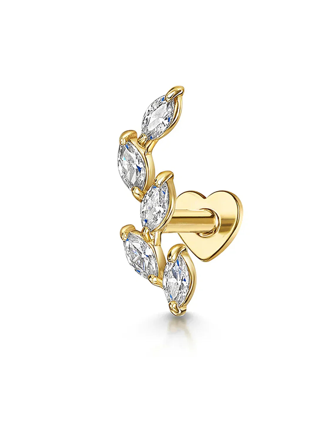 S925 Sterlingsilber Opal Marquise Ohrring Piercing Stecker